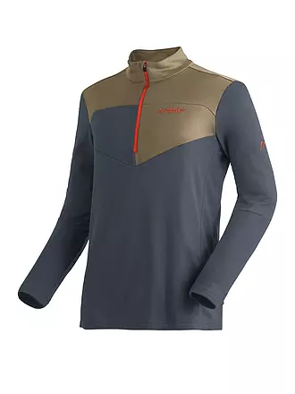 MAIER SPORTS | Zipshirt intimo da uomo Felian | hellbraun
